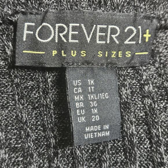 Dark Gray Knit Knee Length Skirt Size 1X - Picture 3 of 4